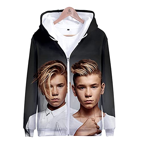 JFLY 3 to 14 Years Kids Hoodie Marcus and Martinus 3D Hoodies Sweatshirt Boys Girls Fashion Harajuku Jacket Coat Children Clothes von JFLY