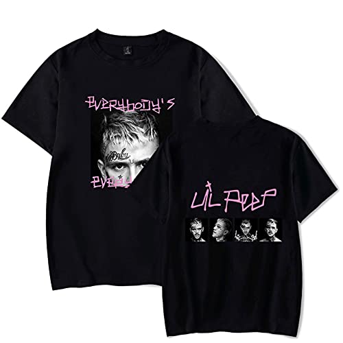 JFLY Heißer Lil Peep T-Shirt Männer/Frauen Baumwolle Beliebte Hip Hop T-Shirt Print Lil Peep Kurzarm T-Shirts Hochwertige Tees Tops von JFLY