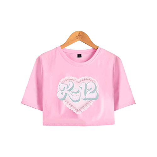 JFLY Melanie Martinez K-12 Crop Top Freiliegendes Nabel-T-Shirt Übergroße O-Ausschnitt-Oberteile Frauen Lustiges T-Shirt von JFLY