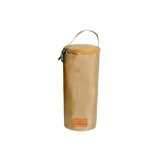 JHIALG Trommelgas-Tanktasche, tragbare Gastank-Tragetasche, Gastank-Schutzhülle mit Zylinder-Schulter-Kraftstoffspeichergurt, Mini, khaki, L von JHIALG