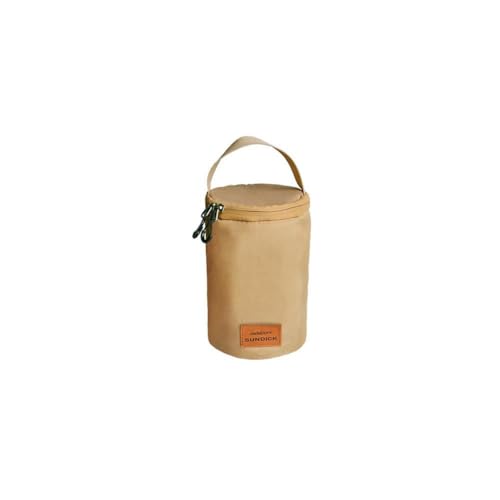JHIALG Trommelgas-Tanktasche, tragbare Gastank-Tragetasche, Gastank-Schutzhülle mit Zylinder-Schulter-Kraftstoffspeichergurt, Mini, khaki, S von JHIALG