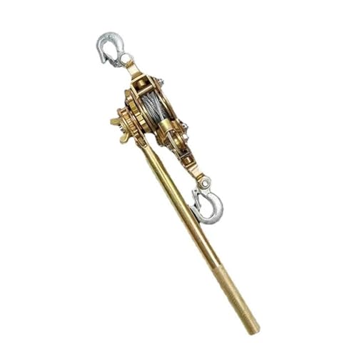 JHXHFJXZ 2T Haken Kabel Puller Multifunktionale Draht Spanner Hand Winde Puller for Landwirtschaft Garten Manuelle Präzise Kontrolle der Bewegung(2 Ton 1.2m Rope) von JHXHFJXZ