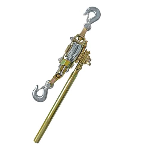 JHXHFJXZ 3Ton Haken Kabel Puller Hand Winde Puller for Landwirtschaft Garten Manuelle Multifunktionale Draht Spanner Präzise Kontrolle der Bewegung(2m doulbe Rope) von JHXHFJXZ