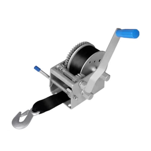 JHXHFJXZ Handwinde for Bootsanhänger, Handwinde for Beladen von Booten, 4WD 300 kg manuelles Gurtband for Autos Präzise Kontrolle der Bewegung von JHXHFJXZ