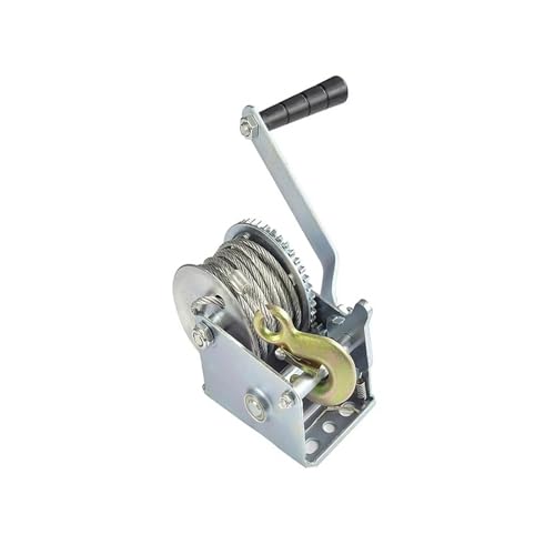 JHXHFJXZ Manuelle Handwinde 800lbs Armaturen Kabel Anhänger Winde for Wohnmobile Präzise Kontrolle der Bewegung von JHXHFJXZ