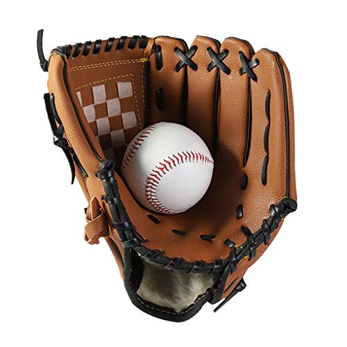 Baseball Handschuhe Sport Outdoor Baseball Glove Batting Handschuhe Verdickt Softball Handschuhe aus PU-Leder linken Sporthandschuh für Kleinkinder Kinder von JIAHG