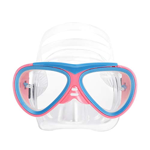 Kinder Schwimmbrille Schnorchelbrille Taucherbrille Mädchen Jungen Sport UV Schutz Tauchmaske Schutzbrillen, Tempered Glas, Verstellbares Silikonband, 5-12 Jahren von JIAHG