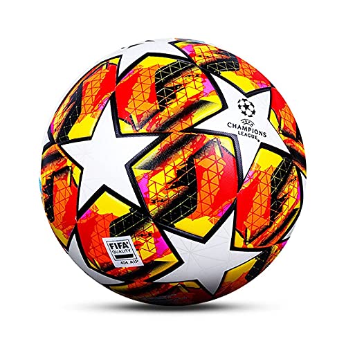 JIAQIWENCHUANG 2021 S-League-Fußball for Fußballfans, offizielle Größe Nr. 5, PU-Geburtstagsgeschenk von JIAQIWENCHUANG