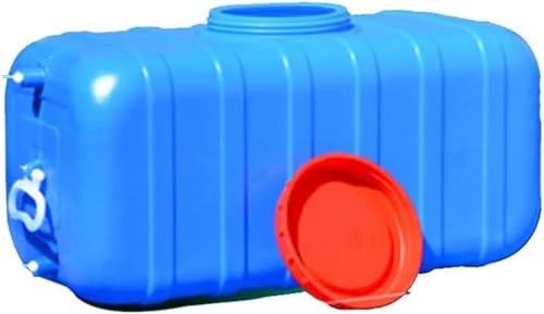JIESOO Großer Wassertank Wasseraufbewahrungseimer Camping Zuhause Auto Wasserbehälter Waschmaschine Notfall-Wasserfass for Den Haushalt, Mit Wasserauslass-Zubehör (Color : Blue, Size : 50L) von JIESOO