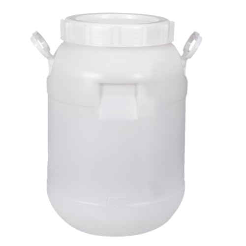 JIESOO Wasserspeicherfass Outdoor-Haus-Regenfängerfass-Wasserbehälter Tragbarer Regenfass-Wassertank,Regenwassersammelbehälter (Color : White, Size : 20L) von JIESOO