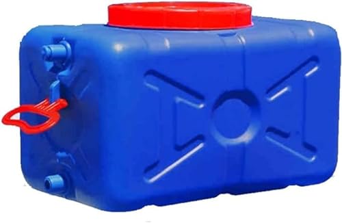 JIESOO Wassertank Outdoor-Reise-Eimer-Wasserbehälter mit Wasserhahn Tragbarer Auto-Eimer Camping Heim-Trinkaufbewahrungseimer Wasserspender for Haushaltswasser (Color : Blue, Size : 25L) von JIESOO