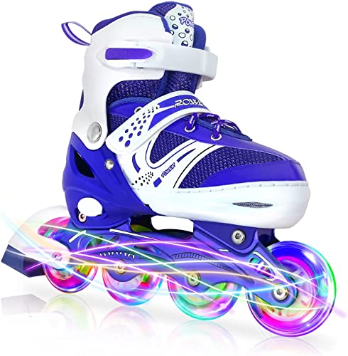 Inliner Für Kinder Verstellbare Inline Skates mit Beleuchteten Rädern Rollschuhe Outdoor Inline Skates für Kinder Inline Skates für Kinder Größenverstellbar von 30 bis 37… von JIFAR