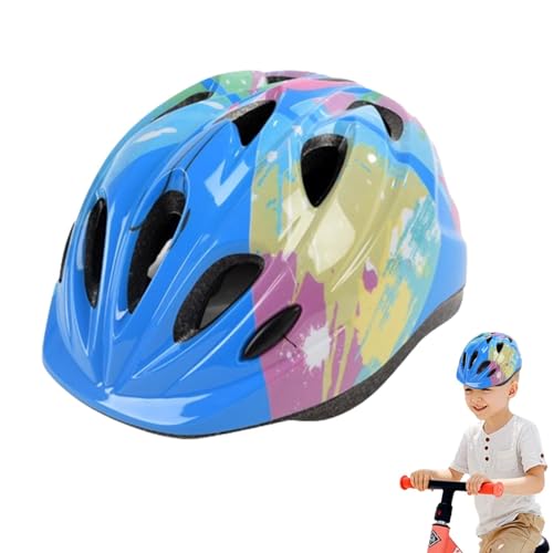 Kinderhelme,Kinderfahrradhelme - Skateboardhelme für Kinder | Verstellbare Helme mit Farbverlauf, Helme für Kinder, Kleinkinder, Mädchen und Jungen zum Radfahren, Skaten, Fahrrad, Roller von JINGAN