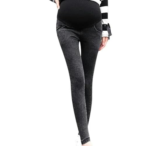 JINGBDO Umstands-Jumpsuits Jeans Frauen Schwangerschaft Mutterschaft Kleidung Jeans Schwarze Hosen Für Schwangere Kleidung Hosen Von Frauen-Schwarz-3Xl von JINGBDO
