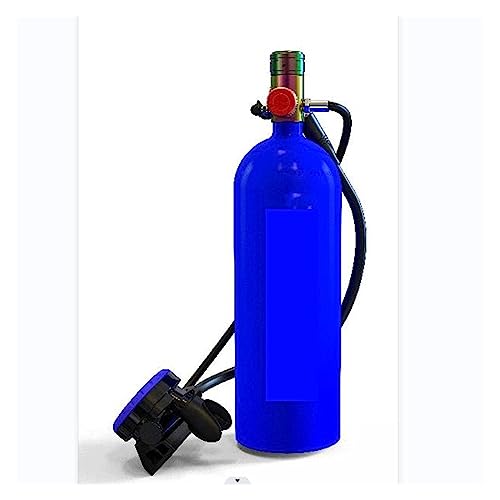 JINGBORUI Tauchflasche 2,3 l Tauch-Sauerstoffflaschen, Konstantdruck-Unterwasser-Freitauchausrüstung, Tauchzubehör mit 10–15 Minuten Kapazität, Tauchausrüstung atmen sanfter (Farbe: Blau, Größe: 2,3 von JINGBORUI
