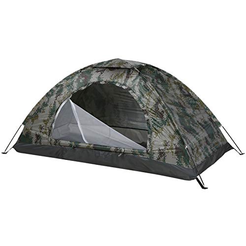JINGFENG Ultraleichtes Campingzelt Einlagiges tragbares Zelt Anti-UV-Beschichtung UPF 30+ für Strandangeln im Freien von JINGFENG