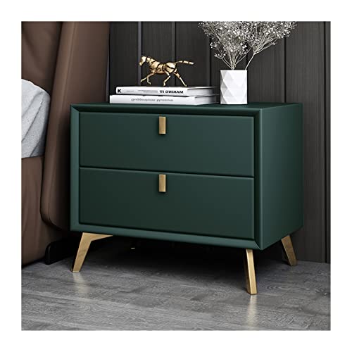 JINMUXUAN 1 Stück einfache, helle, luxuriöse Schlafzimmermöbel, einfacher Kunstholz-Beistelltisch und Nachttisch (Farbe: Hellbraun A) (Schwarz B) (Grün B) Beauty Comes von JINMUXUAN