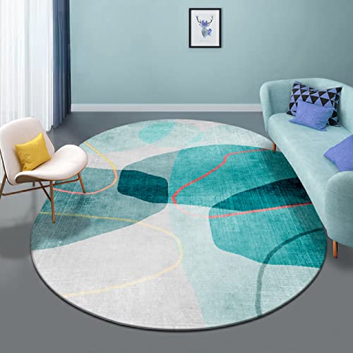 JINMUXUAN Ovale Teppiche für den Flur, Designer-Teppich, 90 x 180 cm, modern, minimalistisch, hellgrün, Wohnzimmer/Schlafzimmer/Arbeitszimmer/Couchtisch Beauty Comes von JINMUXUAN