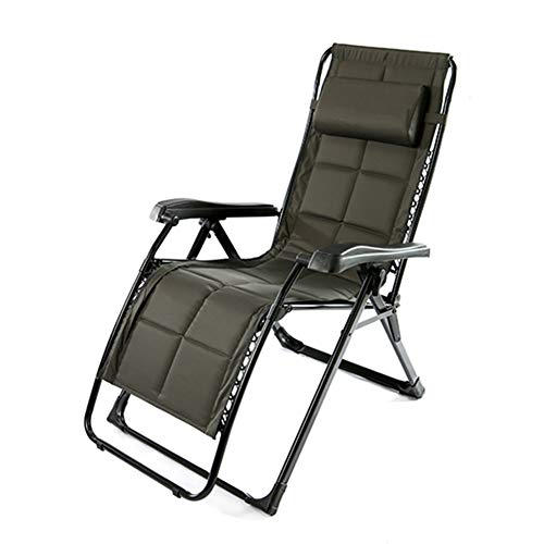 Klappbarer Zero-Gravity-Stuhl mit Kopfstütze, übergroßer tragbarer Lounge-Sessel, verstellbarer Liegestuhl für die Mittagspause auf der Strandterrasse im Freien A. Doppelter Komfort (B) Beauty Comes von JINMUXUAN