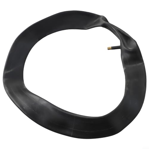 Fahrradschlauch aus Gummi + Reifen, 14 x 2 125 gebogenes Ventil, schwarz, pannensicher (gerader Ventilschlauch) von JINSBON