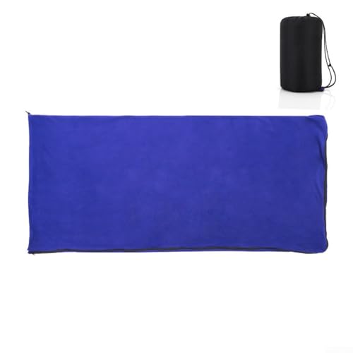 Leichte Camping-Schlafsäcke, Fleece-Material für Gemütlichkeit für Outdoor-Abenteuer (blau) von JINSBON