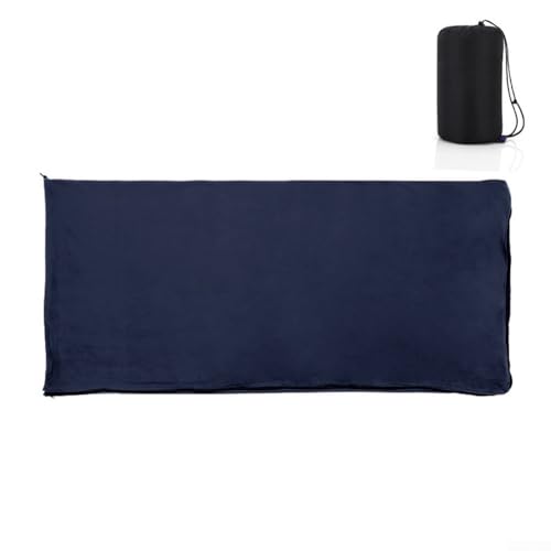 Leichte Camping-Schlafsäcke, Fleece-Material für Gemütlichkeit für Outdoor-Abenteuer (schwarz) von JINSBON