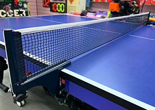 JINTN Tischtennisnetz aus Polyester, professionell, Ersatzzubehör für Tischtennis, tragbar, für Innen- und Außenbereich, Schwarz, 180 cm x 15 cm von JINTN