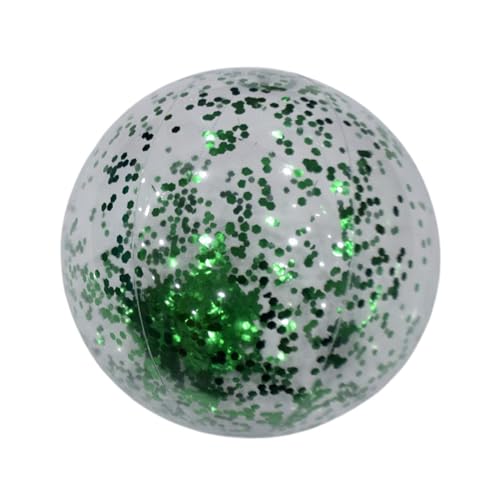 JISADER Aufblasbarer Wasserball, aufblasbarer Ball, Wasserspielzeug, lustiger PVC-Wasserball für den Außenbereich, Wasserspiel, schwimmfähig für Kinder und, 40cm grün von JISADER