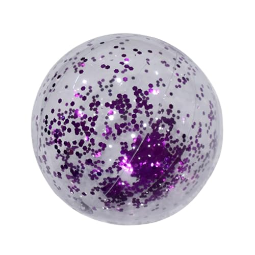 JISADER Aufblasbarer Wasserball, aufblasbarer Ball, Wasserspielzeug, lustiger PVC-Wasserball für den Außenbereich, Wasserspiel, schwimmfähig für Kinder und, 60cm Violet von JISADER