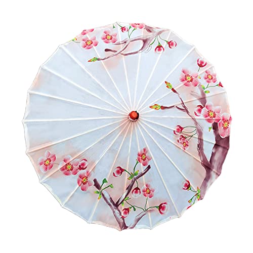 JISADER Orientalischer Ölpapier-Sonnenschirm, geölter Papierschirm im chinesischen Stil, Stil b von JISADER