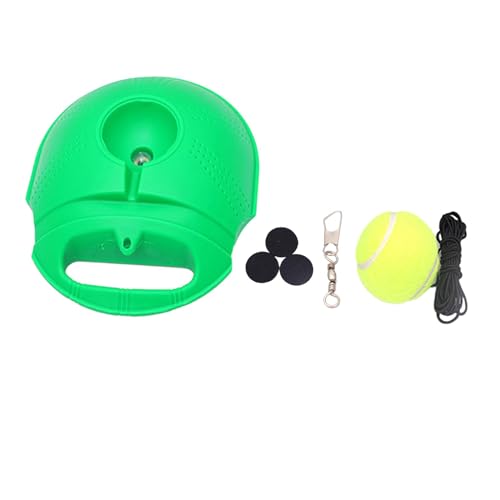 JISADER Tennis Trainer Ball mit Seil Tennis Übungsgerät Basis Tennis Trainingsausrüstung, Grün von JISADER