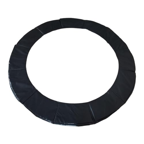 JISADER Trampolin-Federabdeckung, reißfester Kantenschutz, Standard-Trampolinpolster (schwarz), 10 Fuß von JISADER