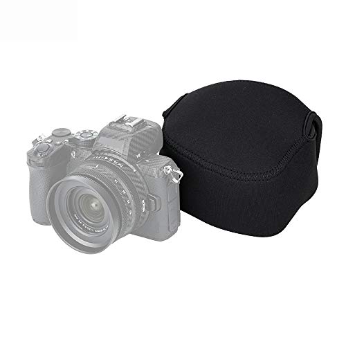 JJC Neopren Kameratasche für Sony a6700 ZV-E1+16-50mm F3.5-5.6, Kamera Reisetasche Schutztasche für Canon EOS R50 R100+RF-S 18-45mm RF 50mm F1.8 für Fuji X-S20 X-S10+15-45mm Objektiv (SCHWARZ) von JJC