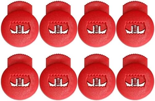 JJLFresheners 8 rote Handschuhschlösser, Baseball-Handschuh-Schnürverschluss, keine Knoten mehr erforderlich, universelle Passform für Baseball- und Softballhandschuhe, Handschuhzubehör, von JJLFresheners