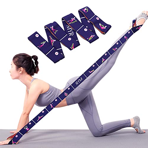 JJunLiM 11 Loop Latin Übungsbänder 15–20 kg Pilates Yoga Elastic Dehnen Widerstand Bands Fitness Dance Training Bands für Gymnastik Workout Crossfit (Dunkles Violett) von JJunLiM