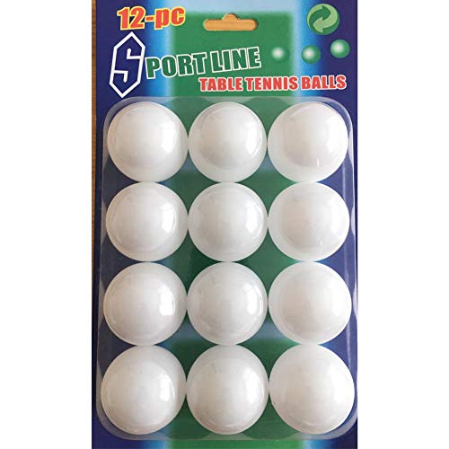 JL Supplies Tischtennisbälle, ohne Marke, Weiß, 12 Stück von JL Supplies