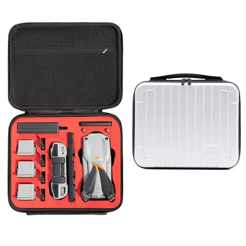 JLANDA Drone Lagerung Tasche Für Air 2S Tragetasche Explosion-Proof Hard Box Reise Handtasche für DJI Mavic Air 2 zubehör (Color : Type 2 red Liner) von JLANDA