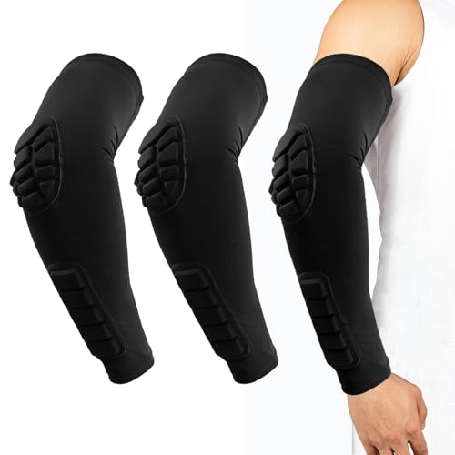 2er-Pack Ellenbogenbandage Unterarm Armlinge Mit Polster Ellenbogenschoner, Druckpuffer Ellenbogen Bandagen Herren and Frau, Ellbogenschoner Kompressionsarmmanschette für Volleyball Fußball Basketball von JLFDLLYYZQ