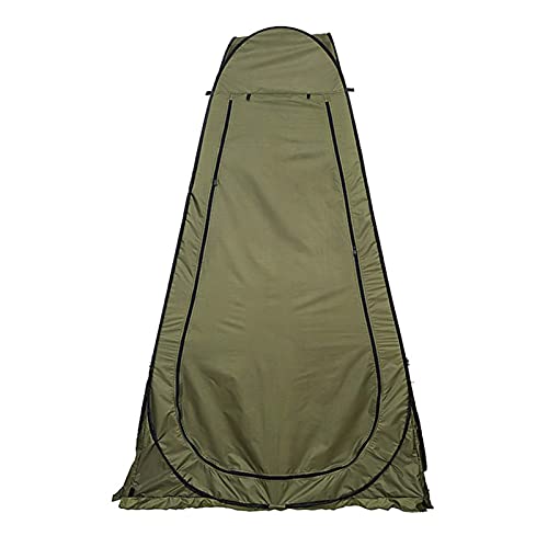 Dusch-/Toilettenzelt, Strandzelt, tragbares Ankleidezelt, Camping-Pop-Up-Zelt, Sonnenschutz, Baby-Outdoor-Rucksack, Schutzdach (grün, 119 x 119 x 188 cm) von JLKCSEF