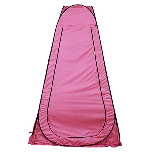 Dusch-/Toilettenzelt, Strandzelt, tragbares Ankleidezelt, Camping-Pop-Up-Zelt, Sonnenschutz, Baby-Outdoor-Rucksack, Schutzdach (rosarot, 119 x 119 x 188 cm) von JLKCSEF