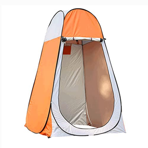 Modisches tragbares Ankleidezimmer-Popup-Zelt – Sichtschutzzelt für Toilette, Dusche und Umkleideraum für Camping und Outdoor, robust und einfach zusammenklappbar, modern (orange1) von JLKCSEF
