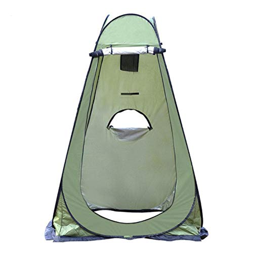 Outdoor-Badezelt, tragbar, Sichtschutz, Dusche, Toilette, Camping-Up-Zelt, Outdoor-Ankleidezelt, Fotografie-Zelt für Badetoilette (grün, 120 x 120 x 190 cm) von JLKCSEF