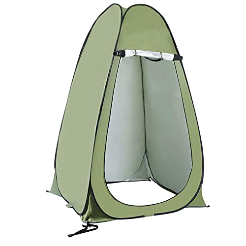 Pop-Up-Dusch-Sichtschutzzelt zum Umziehen im Freien, zum Anziehen, Angeln, Baden, Lagerraum, Zelte, tragbar, mit Tragetasche (grün, 149,9 x 159,9 x 187,8 cm) von JLKCSEF