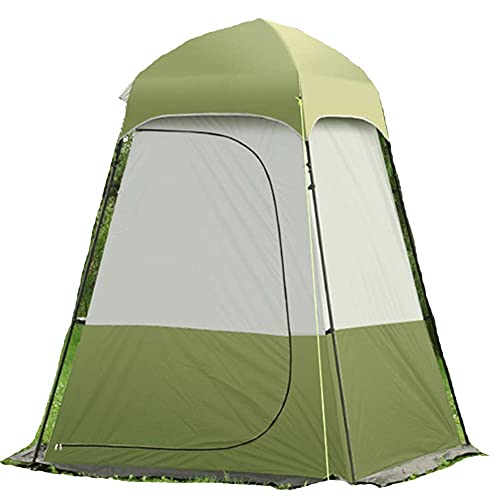 Pop-Up-Zelt, Camping-Duschzelt, Umkleidezelt, Camping-Toilettenzelt, Dusch-Sichtschutzzelt, ideal als Umkleide-Badezimmer im Freien (grün, 1,9 cm x 1,9 x 2,4 cm) von JLKCSEF