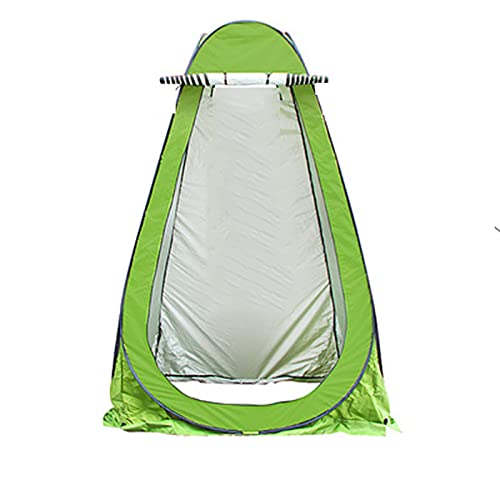 Tragbares Umkleidezelt, Camping-Duschzelt, Sichtschutz, Toilette mit UV-Schutz für Strandpark im Freien (grün, 149,9 x 159,9 x 187,9 cm) von JLKCSEF