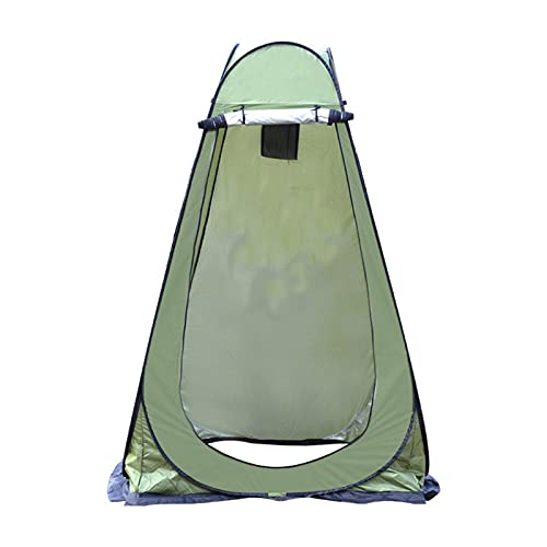 Tragbares Zelt, Outdoor-Camping-Toilette, sofort tragbares Outdoor-Duschzelt, Pop-up-Umkleideraum, Sichtschutzzelt, Camping- und Strand-Regenschutz (Grün, 119 x 119 x 188 cm) von JLKCSEF