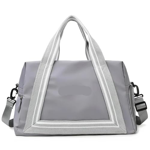 Reisetasche Damen-Aufbewahrung, Fitness-Yoga-Tasche, Herren-Business-Reisetasche, unabhängiges Schuhfach, Trocken- und Nasstrennung (Color : Grey) von JMORCO