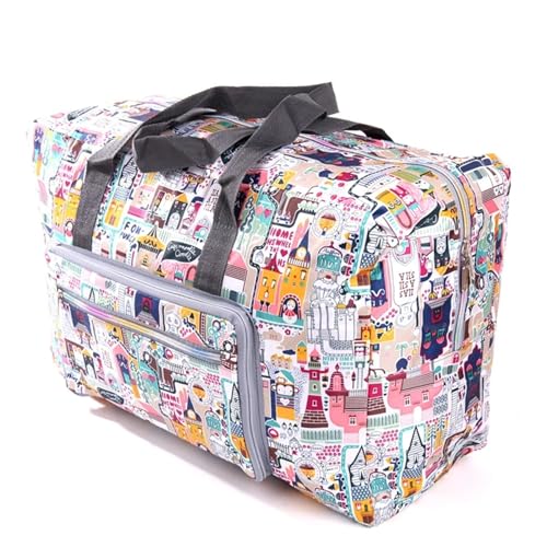 Reisetasche Damen Reisetaschen, große Kapazität, faltbares Gepäck, Reisehandtaschen, Nylon, wasserdichte Aufbewahrungstasche, Reisetasche Reisetaschen (Color : 2) von JMORCO