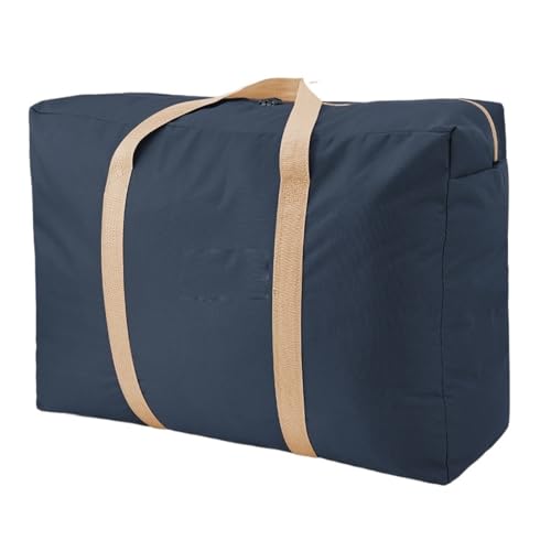 Reisetasche Große Kapazität, Faltbare Gepäcktasche, Unisex, verdickendes Oxford-Stoff, Reise-Seesäcke, robuste Umzugs-Aufbewahrungstasche (Color : XL Blue) von JMORCO