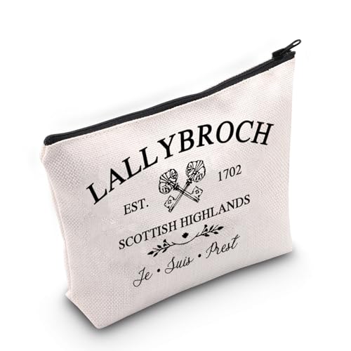 JNIAP Lallybroch Kosmetiktasche mit Reißverschluss für Buchliebhaber, Motiv: schottische Highlands, EST 1702, Ein Tag in Miami, Kosmetiktasche von JNIAP